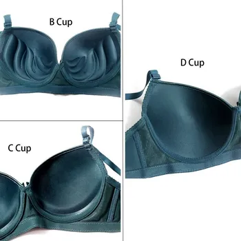Beauwear 75-110 B C D obrazac šalice grudnjaci za žene plus dimenzije seksi donje rublje push-up grudnjaci s dubokim urezima za dame za boravke prikupiti donje rublje