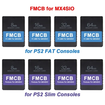 Besplatna karta McBoot V1.966 i Fortuna, kompatibilna sa PS2 MX4SIO SIO2SD OPL Instaliran adapter za SD-kartice za fino/Debelog konzole