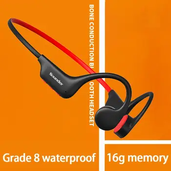 Bežične slušalice, Bluetooth-kompatibilni 5.3, Koštano Vodljivi Audio, Sport na otvorenom, Stereo, Vodootporan, Podrška za Mp3