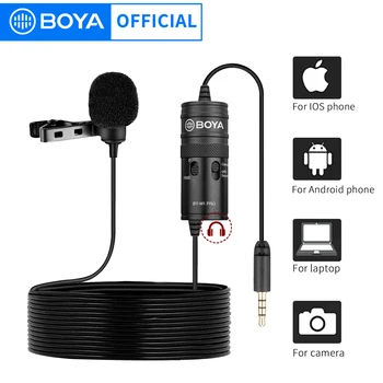 BOYA BY-M1 PRO 6 m Prijenosni Zračenjem Kondenzatorski Monitor Петличный Mikrofon za Canon Podcast Nikon Sony iPhone Huawei 13