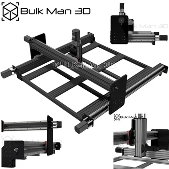 BulkMan 3D QueenBee PRO Line Modernizirana Željeznica glodalice CNC Stroj Komplet s Kontrolerom + Motor + Lančani Graviranje Stroj za obradu drveta