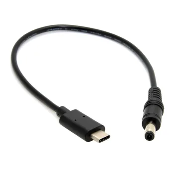 Cablecc CYSM DC 5,5 2,5 mm Produžni kabel adapter napajanja za punjenje USB 3,1 Type C USB-C Kabel 20 cm