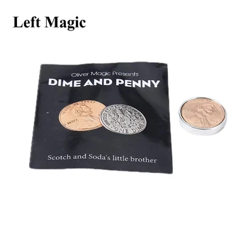 Deset centi i Penny Oliver Trikove novac Nestati Pojavljuju Magija Mađioničar Izbliza Ulične Iluzije Trikove Ментализм Rekvizite
