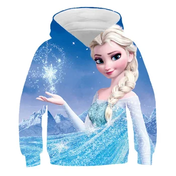 Djeca 2022 smrznuto majica Dječje za dječake Elsa odjeća jesen dječji džemper datum ispisa djevojke zamrznute pulover za dječake crtani hoodies
