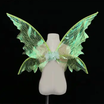 Djevojke Šarene Asimetrične Pjenušava Večernje Pozlata Nevjerojatan Krilo Rekvizite Za Nastupe Na Krila Leptira Naramenica