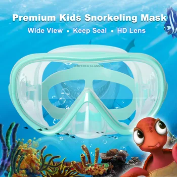 Dječje Maska za Kupanje s Cijevi Panoramski Dječji Svjetla za Naočale za Plivanje s poklopcem za nos za Snorkeling i Ronjenje Omladinski Naočale za Ronjenje