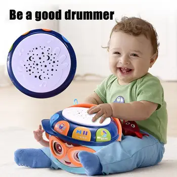 Dječji Bubanj Light & Learn Drum Višenamjenski Igračke Bubanj S Тумблером Baza Elektroničkih Edukativne Igračke Za Djecu