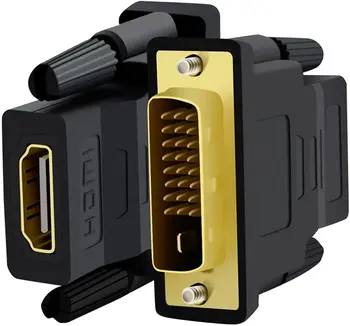 Dvosmjerno HDMI-kompatibilni adapter DVI na DVI (24 + 1 Pin) Nožica na H/ D/ M / I Ženski HD-kabel za HDTV monitor sa zlatne zaslona