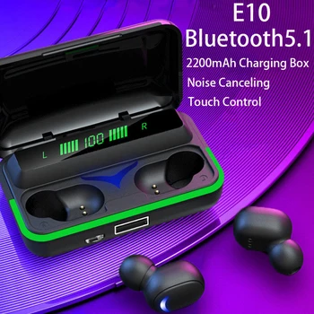 E10 Bežične Slušalice S Mikrofonom Gaming Slušalice TWS Bluetooth 5.1 Slušalice Stereo Sportske Slušalice Za Android Xiaomi i tako Dalje