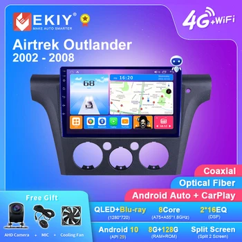 EKIY T7 QLED Uređaj Za Mitsubishi Airtrek Outlander 2001-2005 Android Media Player Navi GPS Carplay Bez 2din DVD
