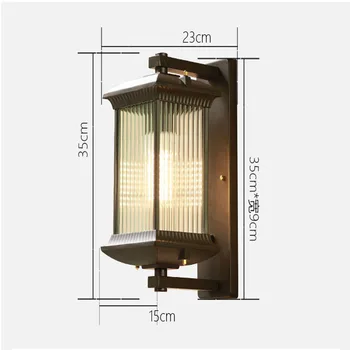 Europa Vanjski Zidne Lampe Američki Stil Retro Vanjski Svjetlo Vodootporan Balkon Vrt Zidne Svjetiljke