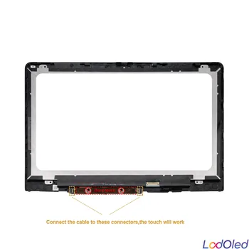 Full LCD zaslon Osjetljiv na dodir Glass Sklop + Okvir za HP Pavilion X360 14-BA, serija 14-ba081nd 14-ba025tu 14-ba008tu 14-ba070tu