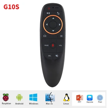 G10S Pametna Zračni Miš Na 2,4 Ghz Bežičnu IR Edukativne Google Voice Daljinski Upravljač Žiroskop za Android TV Box H96 Max X96 Projektor