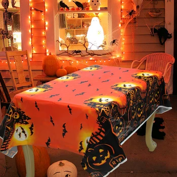 Halloween Stolnjak Bundeva Pauk Plastični Poklopac Površine Sretan Halloween Večernje Uređenje Za Kućnu Festival Horor Večernje Pribor