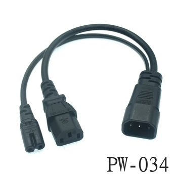 IEC 320 C14 Priključak za 2XC13 C5 C7 C8 Ženski Y-oblika razdjelnik Kabel za napajanje, C14 na 2 načina C13 Kabel prekidača za napajanje prilagodnika izmjeničnog napona 250 v /10 A
