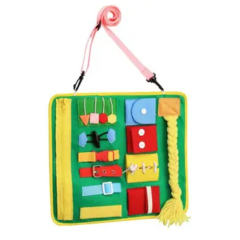 Igračke Montessori Za Malu Djecu, Osnovne Životne Vještine, Obuka Čipka-Up, Vijčani Gumb, Odbor Za Rano Učenje, Edukativne Igračke