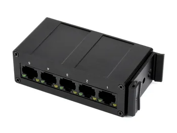 Industrijski prekidač 5P Gigabit Ethernet, full-duplex 10/100/1000 M, montaža na DIN-šinu, ugrađeni čip prekidač, zaštita od prenapona