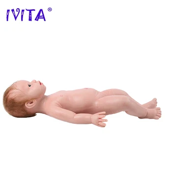 IVITA WG1519RH 48 cm 3700 g Silikonske Lutke Reborn Baby Realan Novorođenog djeteta Realno je Koža Mekana Girl Lutka za Djecu Bebe Igračke