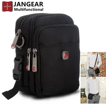 JANGEAR-Muška поясная torba, švicarski višenamjenska torba za mobilni telefon, velika prostrana vertikalni torba, struka novčanik, torba za pohranu alata za iPad