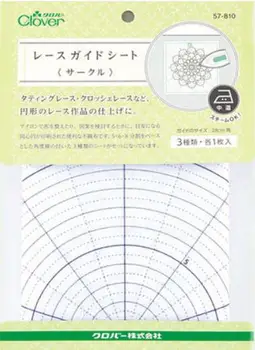 Japan 57-810 čipka uvodni krug list ne-tkani materijal Milovati 3 kom./paket Veličina: 28*28 cm