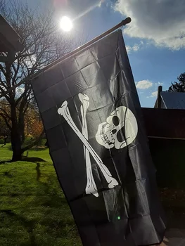Jolly Roger Lubanju Dual Kost Piratsku Zastavu 90x150 cm visoko Kvalitetne Piratsku Zastavu Za Uređenje i Festivala