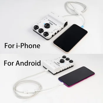 JOYO MOMIX Mobile USB Zvučna Kartica Za Snimanje se Pjeva Uživo za Mikrofon Gitare Tipkovnice E-Bubanj Pojačalo