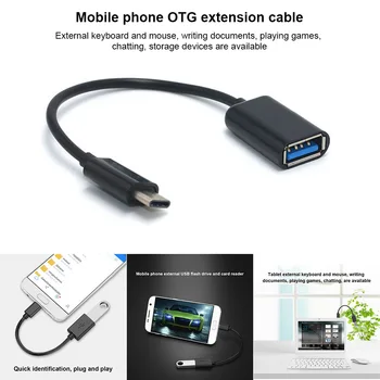 Kabel-ac adapter Type-C OTG USB 3.1 Type C Priključak USB 3.0 A Ženski OTG Kabel za Prijenos Podataka Adapter 16 cm za telefonski površine