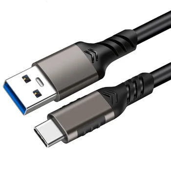 Kabel USB A-USB C 3.1 / 3.2 Gen 2 za prijenos podataka je 10 Gbit / s, kratki SSD-USB kabel C s brzim punjenja 60 W QC 3.0, rezervni kabel