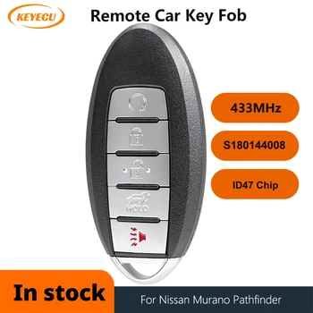 KEYECU 433,92 Mhz ID47 Čip S180144008 Zamjena Smart Remote Auto Privezak 5 Gumb za Nissan Murano 2013-14 Pathfinder 2013-16