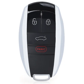 KEYECU Zamjena Smart Prox Daljinsko Upravljanje Auto-Ključ Torbica Kućište Sa 3/4 Gumbima - PRIVJESAK za Bentley Bentayga