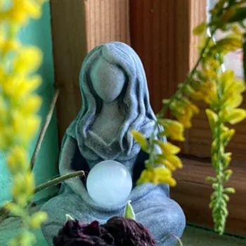 Kip Božice Mjeseca Kreativni Cafe Grčki Mitološki Lik Skulptura Od Smole Figurice Home Dekor Za Uređenje Interijera