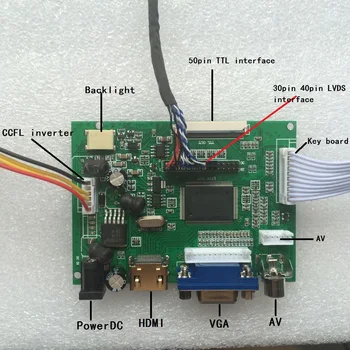 Kit Radi za LTM12C324 1024x768 ZASLON HDMI daljinski upravljač, VGA 2AV DIY LVDS LCD monitor upravljački panel 20pin AV Kontroler