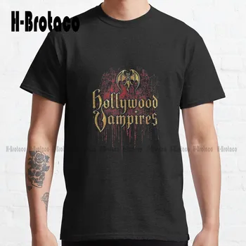 Klasična Majica S Logom Hollywood-Vampires, Radna Košulja Visoke Kvalitete, Slatka Elegantne Slatka Pamučne Majice s Likovima iz Crtića Kawaii, Novi