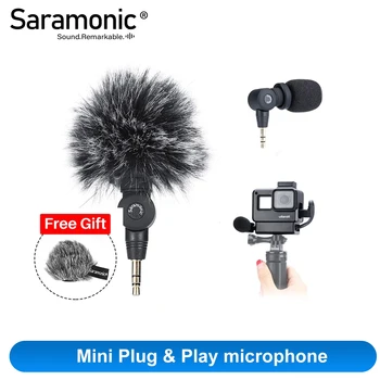 Kondenzatorski mikrofon Saramonic SR-XM1 Plug & play Mini XLR za kamere, Kamkorderi, Аудиомикшера, Zgodan diktafona, Osmo Pocket