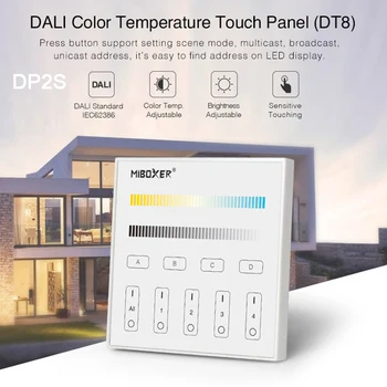 Kontroler zamračenje Miboxer DALI 86 zaslona osjetljivog na dodir smart led za одноцветного/CCT / RGB / RGBW / RGB + CCT