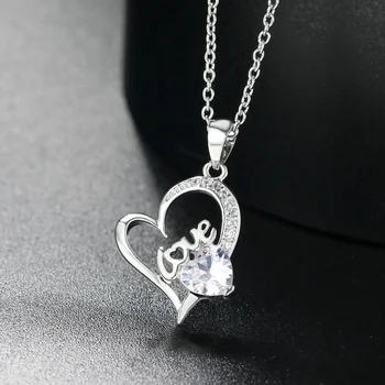 Korejski Par Ljubav Srce Privjesak Lanca I Ogrlice za Žene Moderan Estetski Ogrlice Lanci i Ogrlice, Šarene Crystal Trend Y2k Jewelry N546