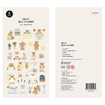 Korejski Uvezene Brand Suatelier Kawaii Medvjed Svakodnevni Život Papirnate Naljepnice Za Scrapbooking Diy Zine Celina Naljepnica Deco Estetika