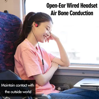Koštane Priključke za Slušalice 2. Generacije S Mjerač Vodljivosti 3,5 mm Žičano Gaming Slušalice Biciklizam Beg Slušalice Otvoreno Uho Linearno Upravljanje