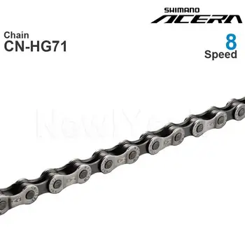 Lanac SHIMANO ACERA HG71 8v - 8 brzina - HYPERGLIDE - MTB Krug 114L Originalne rezervne dijelove za bicikle, također namijenjen za uporabu na ЭЛЕКТРОВЕЛОСИПЕДАХ