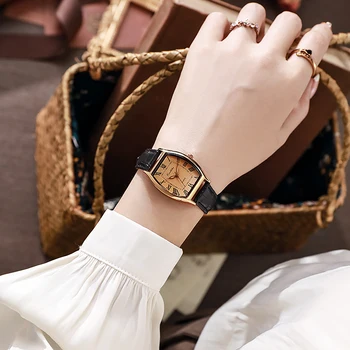 Leather Strap Watch For Women Fashion Casual ladies rose gold watch ručni sat ženske montre de luxe kadın saat
