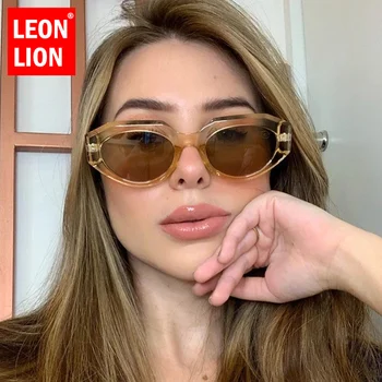 LeonLion 2021 Sunčane Naočale Cateye Ženske Vintage Naočale Cat Eye 2021 Luksuzne Dizajnerske Nijanse Ženske Veliko Gafas Mujer De Sol