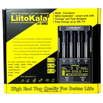 Liitokala Lii-500S LCD zaslon 3,7 U 18650 18350 18500 21700 26700 20700 14500 26650 1,2 AA i AAA NiMH Litij baterija Punjač