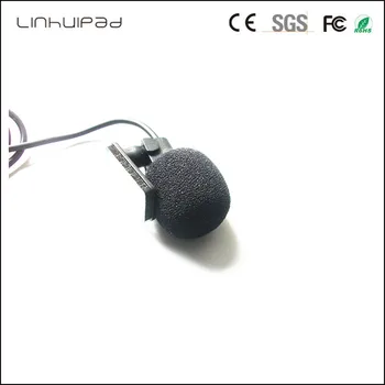 Linhuipad 3,5 mm Mono Audio ovratnik Mikrofon Mini Žični Vanjski Auto Mikrofon Za GPS Auto DVD Player, Radio Audio Mikrofon 2 KOM