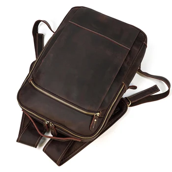 Maheu, novi modni kožni ruksak, moderan vintage torba za prijenosno računalo, muška putnu torbu, ruksak, muške torbe od prirodne kože