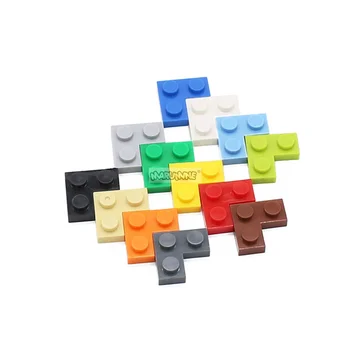 MARUMINE 2420 Ploča 2x2 Kutni DIY Blokovi Za Izradu Igračaka MOC Dizajneri, Kompatibilne Građevinske Cigle, u Razvoju Za Djecu