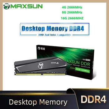 MAXSUN Kompletna Nova Radna memorija 4 GB 16 GB ram memorije, 8 GB DDR4 2666 Mhz Memoria Napon 1,2 U 3-godišnje Jamstvo Memorija Stolni Dimm s Radijatora