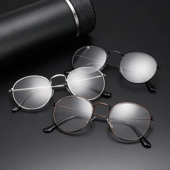 Metalne naočale za čitanje s prozirnim staklima, Muške i Ženske naočale za dalekovidnost, optički naočale za naočale, Предписание1,0 Do + 4,0 Okulara 2020