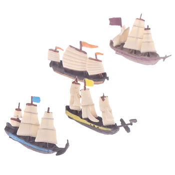 Minijaturni Model Mini Gusarski Brod, Pomorska Jahta Ocean Hodanje Brod Dekor Malo Retro Trokutasti Jedriličarska Brod Brojka Brojka, Igračke