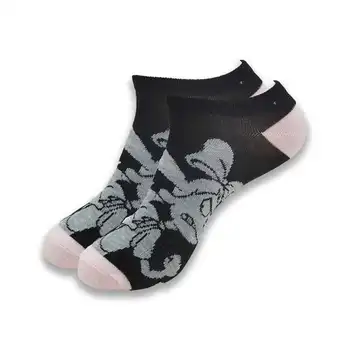 Modne muške i ženske Čarape-brod s cartoonish po cijeloj površini, Prozračna Nevidljive Čarape s niskim щиколоткой, Mekane udobne čarape ljeto