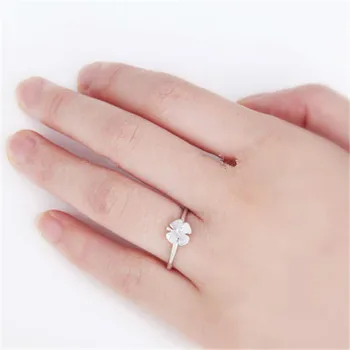 Modni prsten s клевером, prekrasan prsten na sreću-u boji prstena za žene i boje